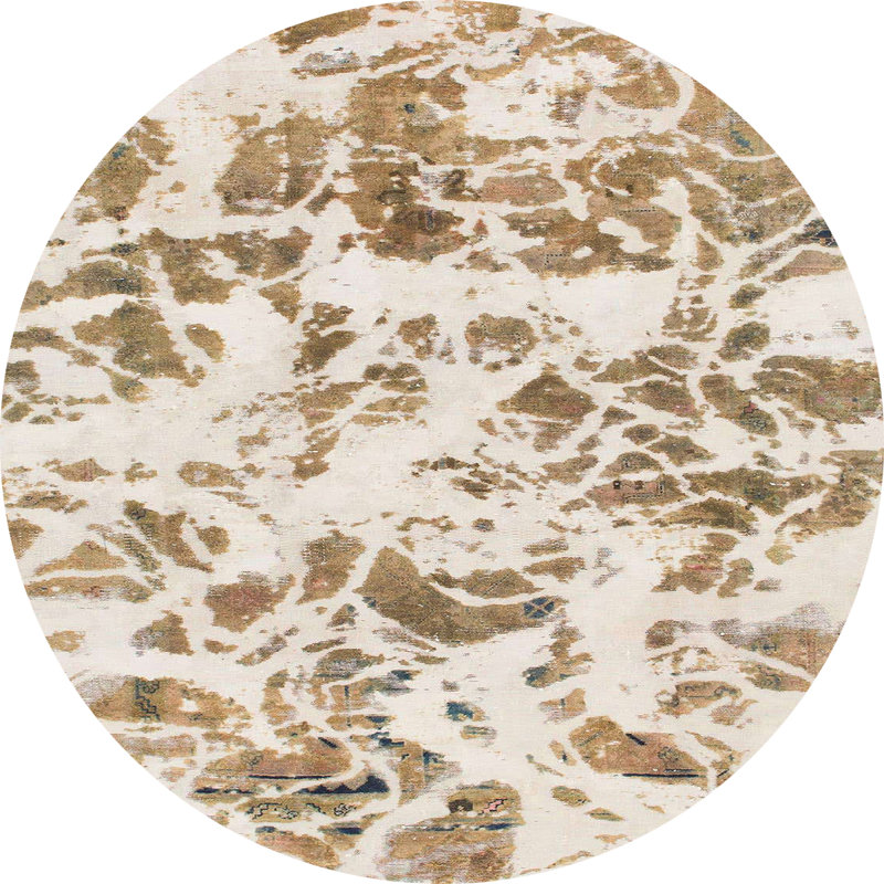 Akhilleus Abstract Indoor Rug, Round 6'