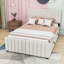 Arden Full Size Velvet Upholstered Platform Bed with Twin Trundle-305766811