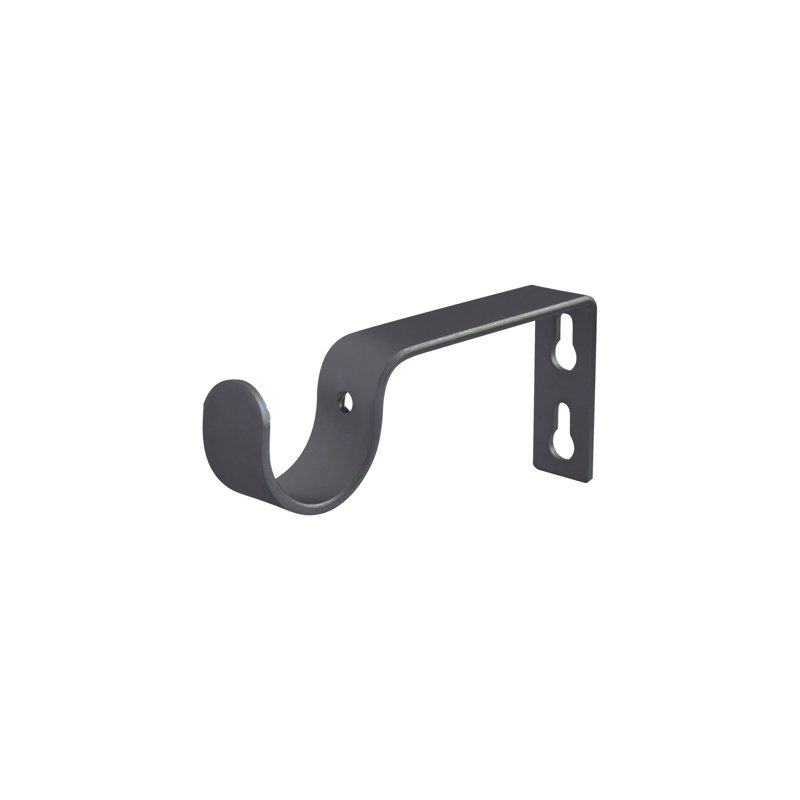 Nehohmi 22-25mm Ball Curtain Pole, Gunmetal, 6cm H x 82.67cm W x 8.6cm D