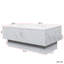 Table basse avec plateau coulissant, table centrale avec compartiment de rangement caché, table extensible pour le salon-555239569