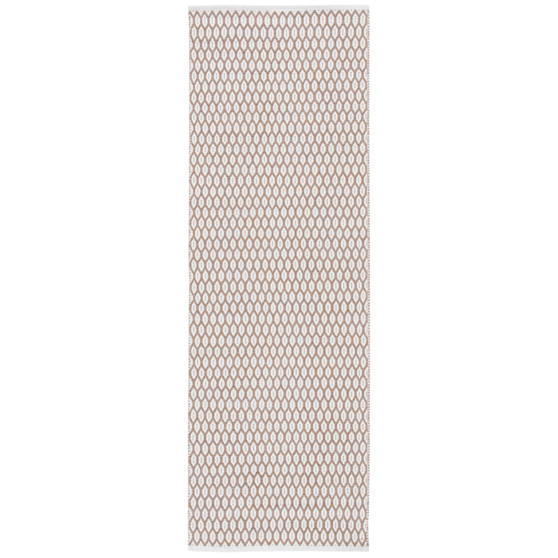 Modena Handwoven Cotton Geometric Area Rug , Runner 2'3" x 5'