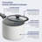 Tramontina 11 Piece Ceramic Nonstick Nesting Cookware Set — Stackable, Space Saving Set - Blance de blance-121532015
