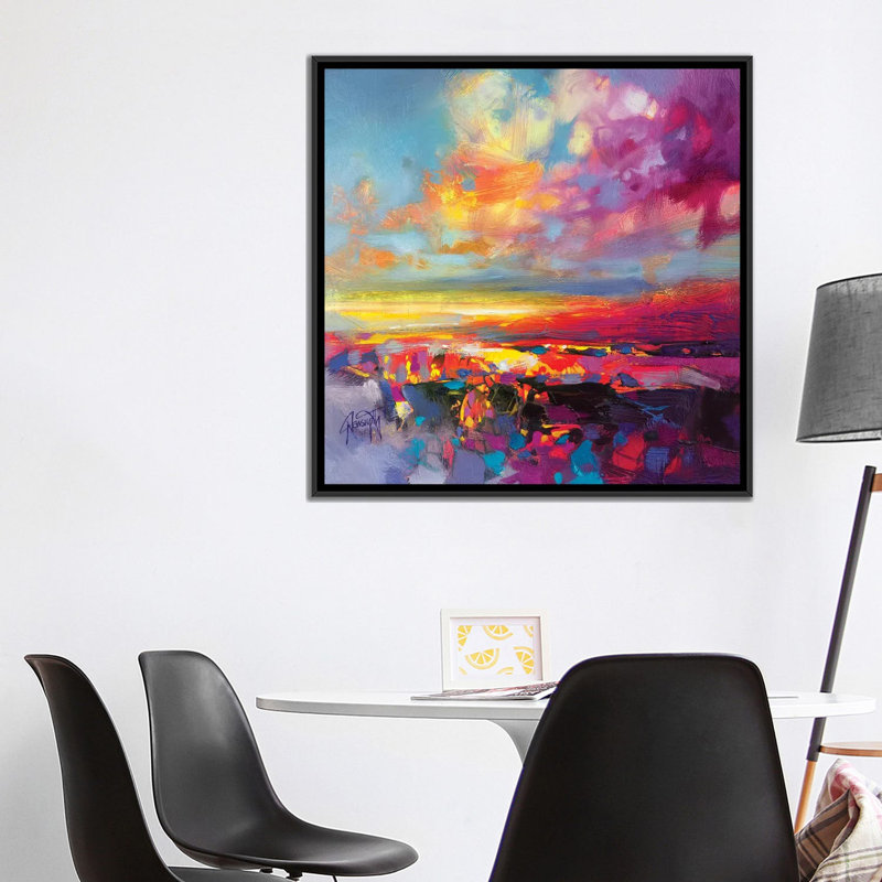 « Luminance Study II », reproduction sur toile, H 18 po x l 18 po x P 1,5 po, Toile encadrée noire, Pas de tapis
