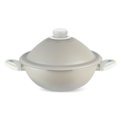 Pensofal White Diamond Non-Stick Enameled Cast Iron Wok