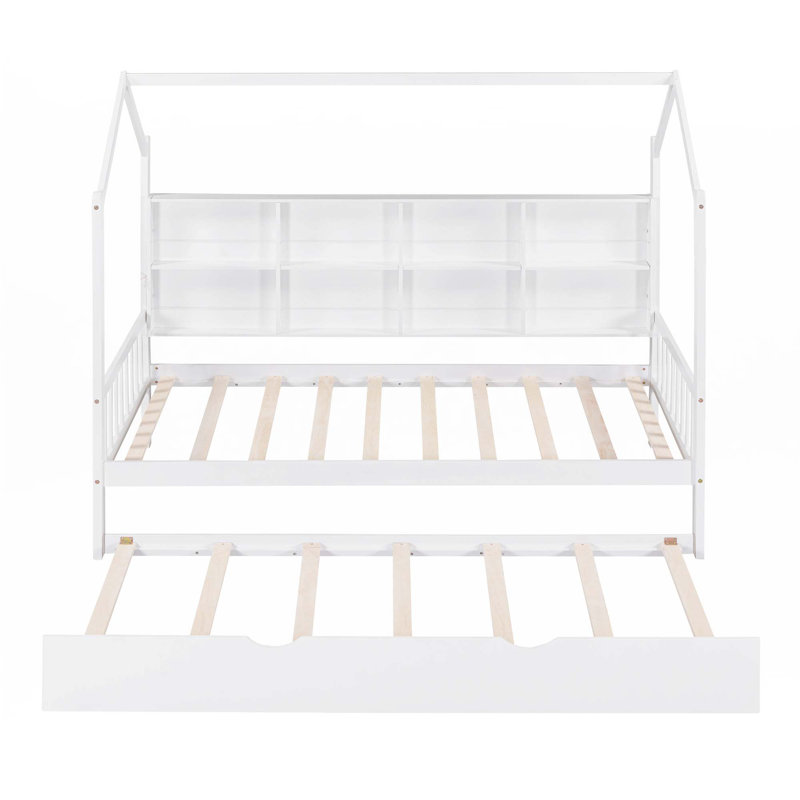 Lit en bois avec couchette, Simple