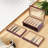 3-Tier Retro Rectangular Pen Collection Storage Display Box With 34 Separate Compartments