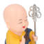 Figurine miniature de voiture agitant les mains agitant les mains de Little Monk - bleu