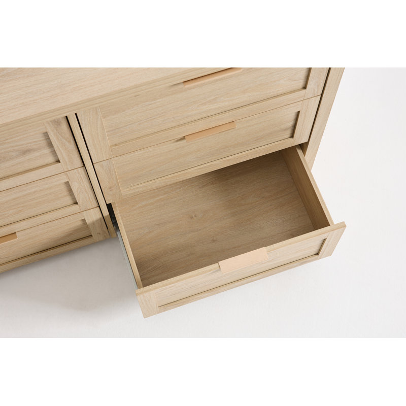 Commode 6 tiroirs Allenside, Chêne clair