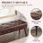 Lillyanna Faux Leather Upholstered Bench, 45" Wide-1223627123