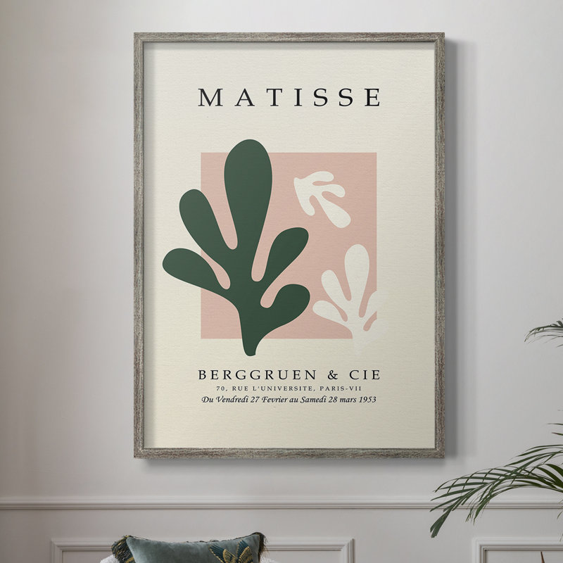Matisse CECLI, reproduction d'art encadrée - bois massif, H 11 po x l 9 po