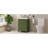 Vintage Style 24-Inch Small Bathroom Vanity Cabinet With Ceramic Sink, 2 Soft-Close Hinges, Adjustable Shelving 24" Rectangular Solid Wood Frame, Side Panels, Function