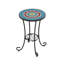 Table d'appoint de patio avec tablette