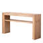 Console rustique en bois massif avec tablette de rangement