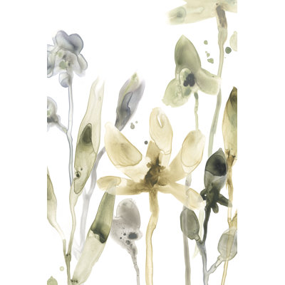 Stone Moss Stems V by June Erica Vess - Wrapped Canvas Painting