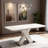 Rectangle Dining Table With Metal Base-1290872269