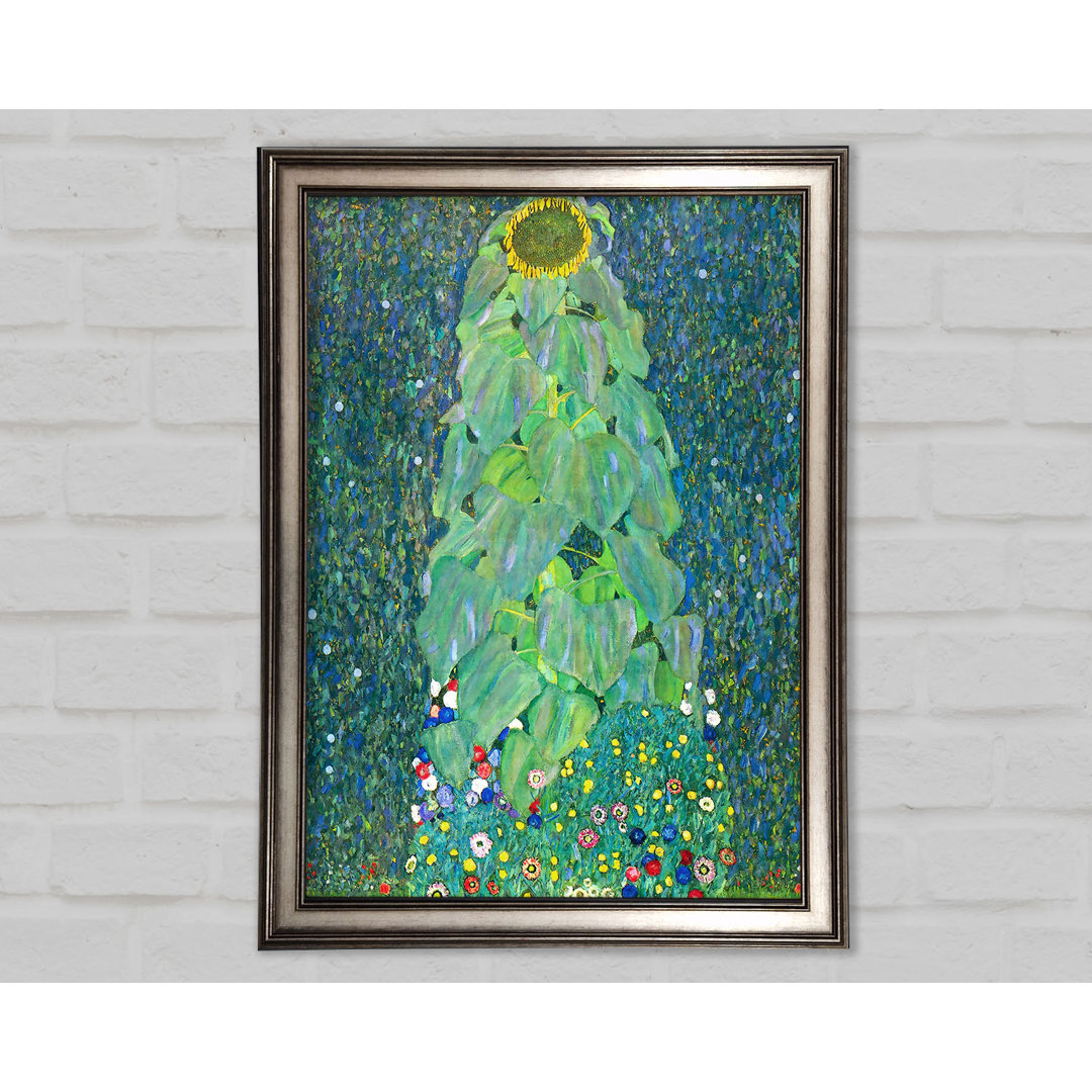 Gerahmtes Wandbild The Sunflower von Klimt