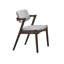 Ensemble de salle à manger 7 pièces en bois avec 6 chaises rembourrées, table rectangulaire, brun