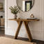 Console, table d'entrée étroite avec piètement en V, console rustique pour canapé-758592762-758592764-758592767