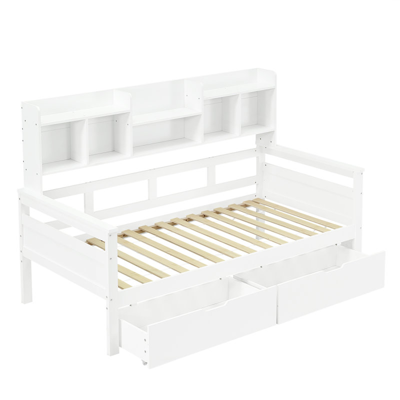 Storage Bed, White