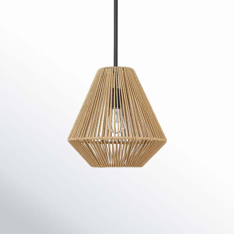 Simon 1 - Light Matte Black Shaded Pendant