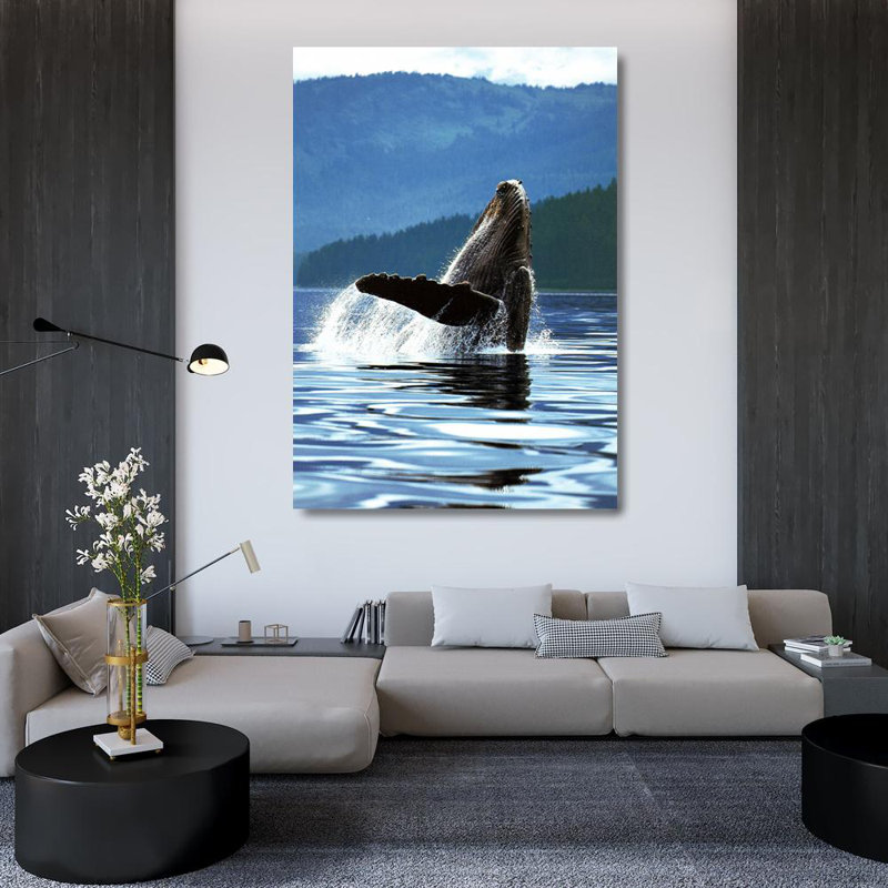 Baleine à bosse, H 48 po x l 34 po