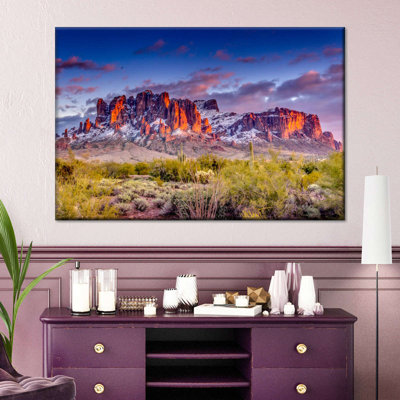 Arizona Superstition Mountains Canvas Print