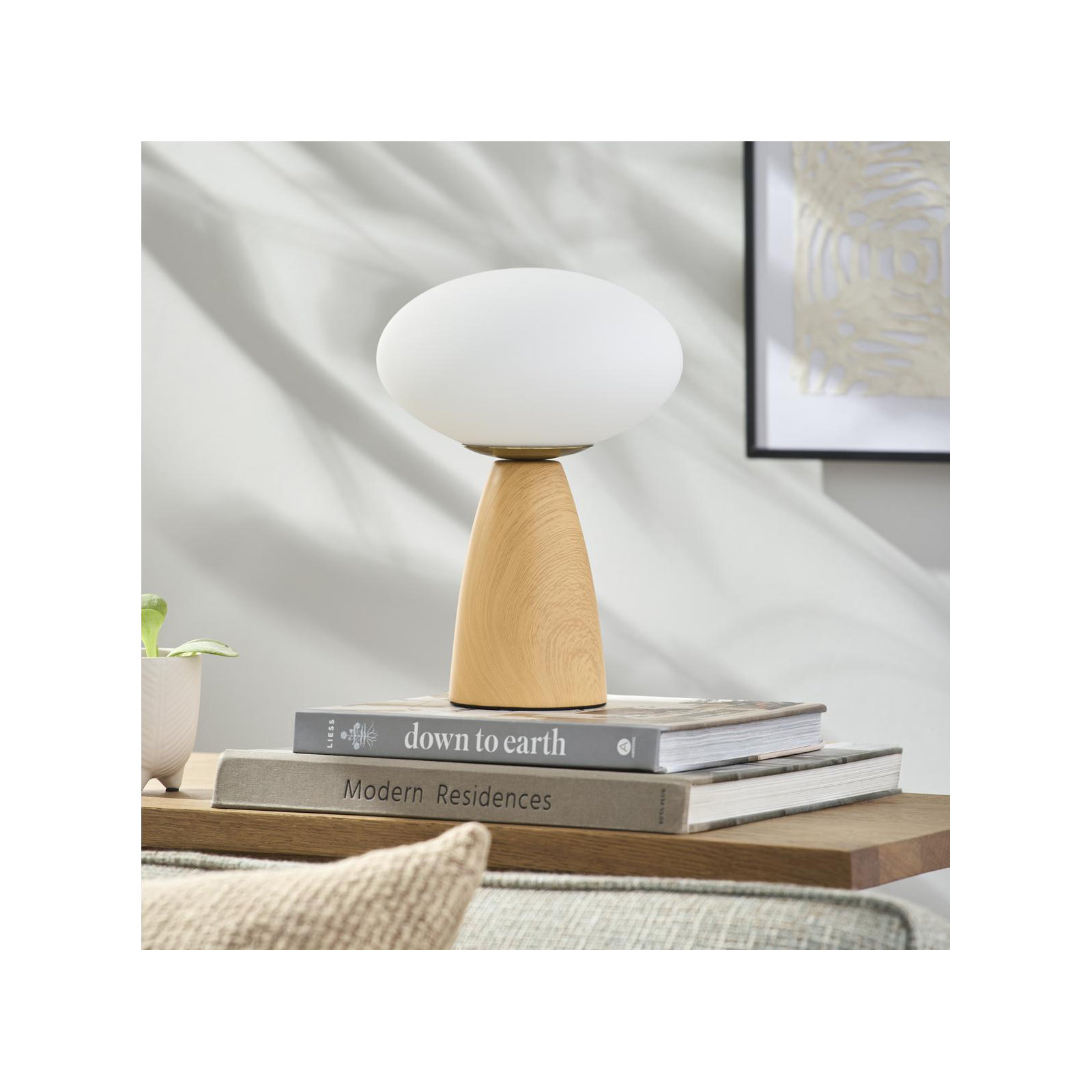 Deckard Ceramic Table Lamp, Light Brown