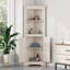 Armoire d'angle de 69 po de hauteur avec tablettes et portes-1785232210