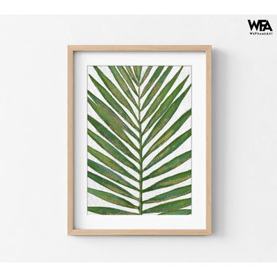 Feuille de palmier, reproduction de photo encadrée, photo de plage décorée, impression de plantes tropicales, décoration murale botanique, art mural encadré, art mural surdimensionné