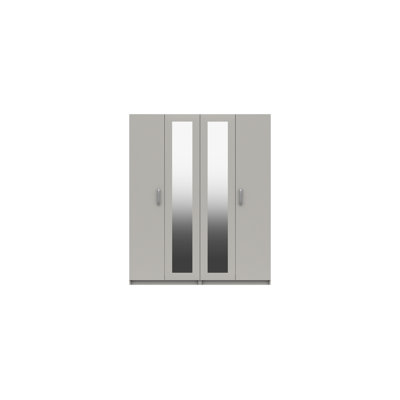 Narvaez 4 Door Manufactured Wood Wardrobe