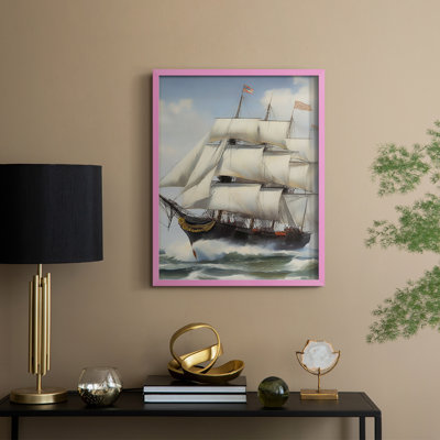 NAUTICAL Series LXV, reproduction encadrée - bois massif