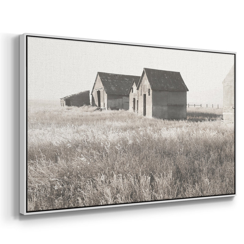 Neutre grange, reproduction sur toile, H 17 po x l 25 po x P 2 po, Blanc