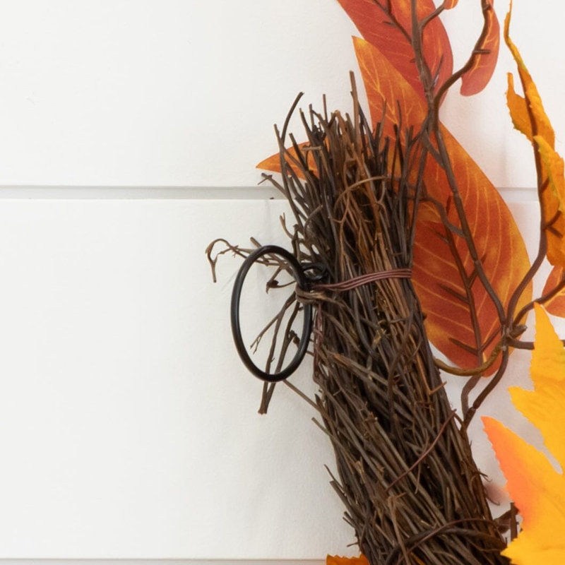 Maple Leaf, Pumpkin and Pinecone Artificial Garland