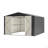 Outdoor Storage Shed, Utility Metal Tool Storage With Lockable Doors And Updated Frame Structure, Large Metal Garden Shed For Backyard, Patio Lawn-113767374-113767371