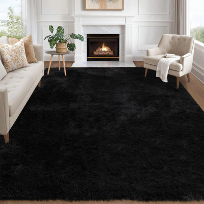 Modern rug with soft velor surface