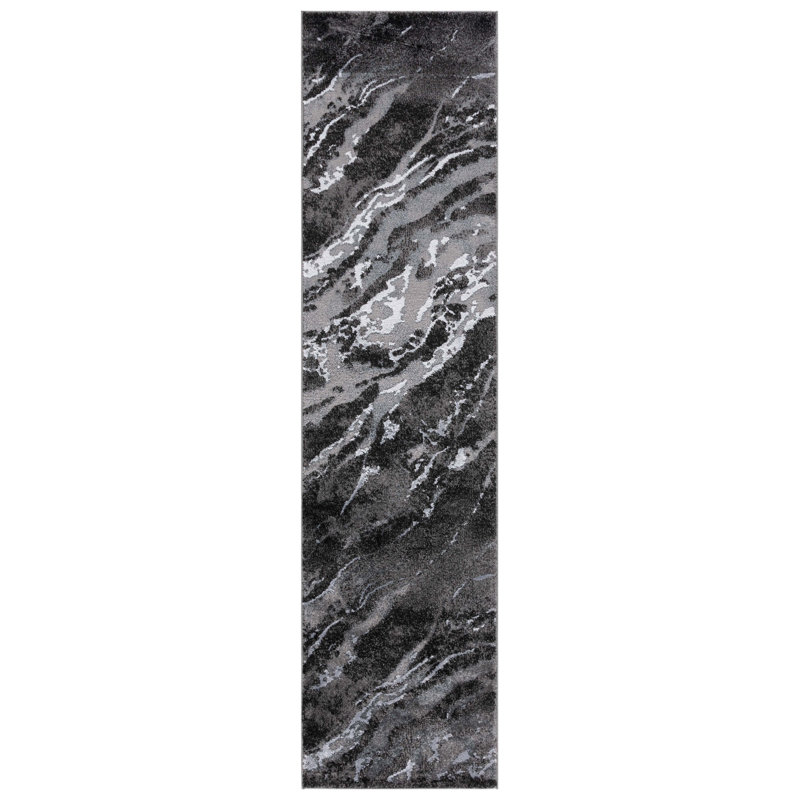 Pacific Performance Abstract Rug, Runner 2'2" x 9'