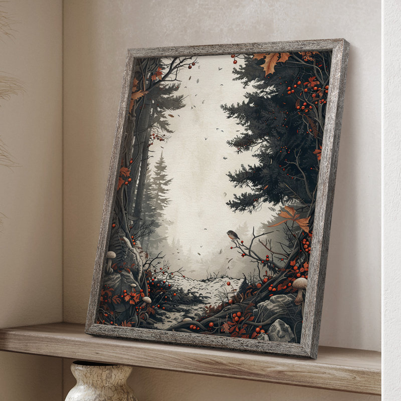 «Christmas Holiday Art DCXVII», reproduction d'art encadrée - bois massif, H 11 po x l 9 po