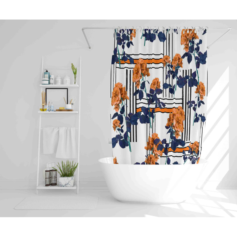 Wilksboro Polyester Shower Curtain Set, 168cm H x 168cm W