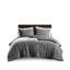 Édredon en sergé très grand / très grand 3 pièces - respirant et confortable, délavé à la pierre, rembourré pour plus de chaleur, décor polyvalent,-121248416-121248417