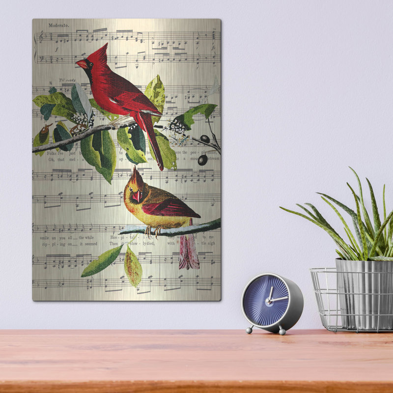 «The Cardinal Sings» par MASTERS, H 16 po x l 12 po