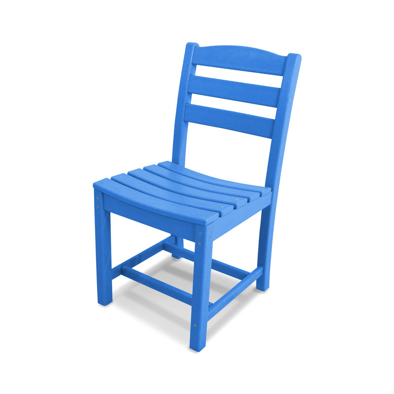 Chaise d'appoint d'extérieur POLYWOOD La Casa Café, Bleu pacifique