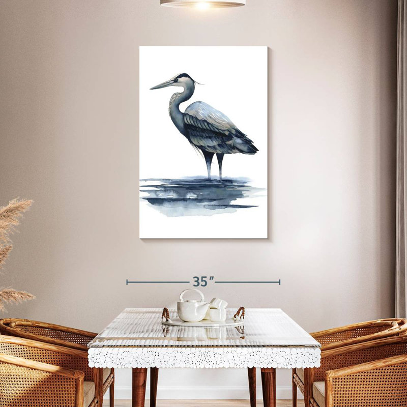 Brampt Azure Heron I, 30" H x 20" W