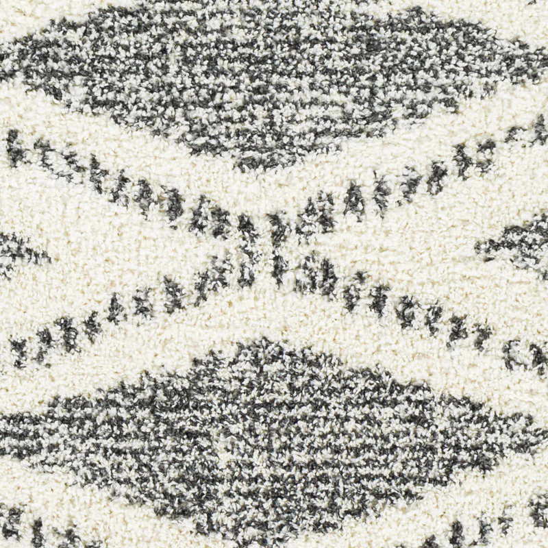 Isavela noir / crème Casen Southwestern, Rectangle 9 pi x 12 pi
