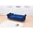 Twin 85'' Velvet Futon And Mattress-1941584143