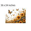 Tapis de bain Sunflower Butterfly