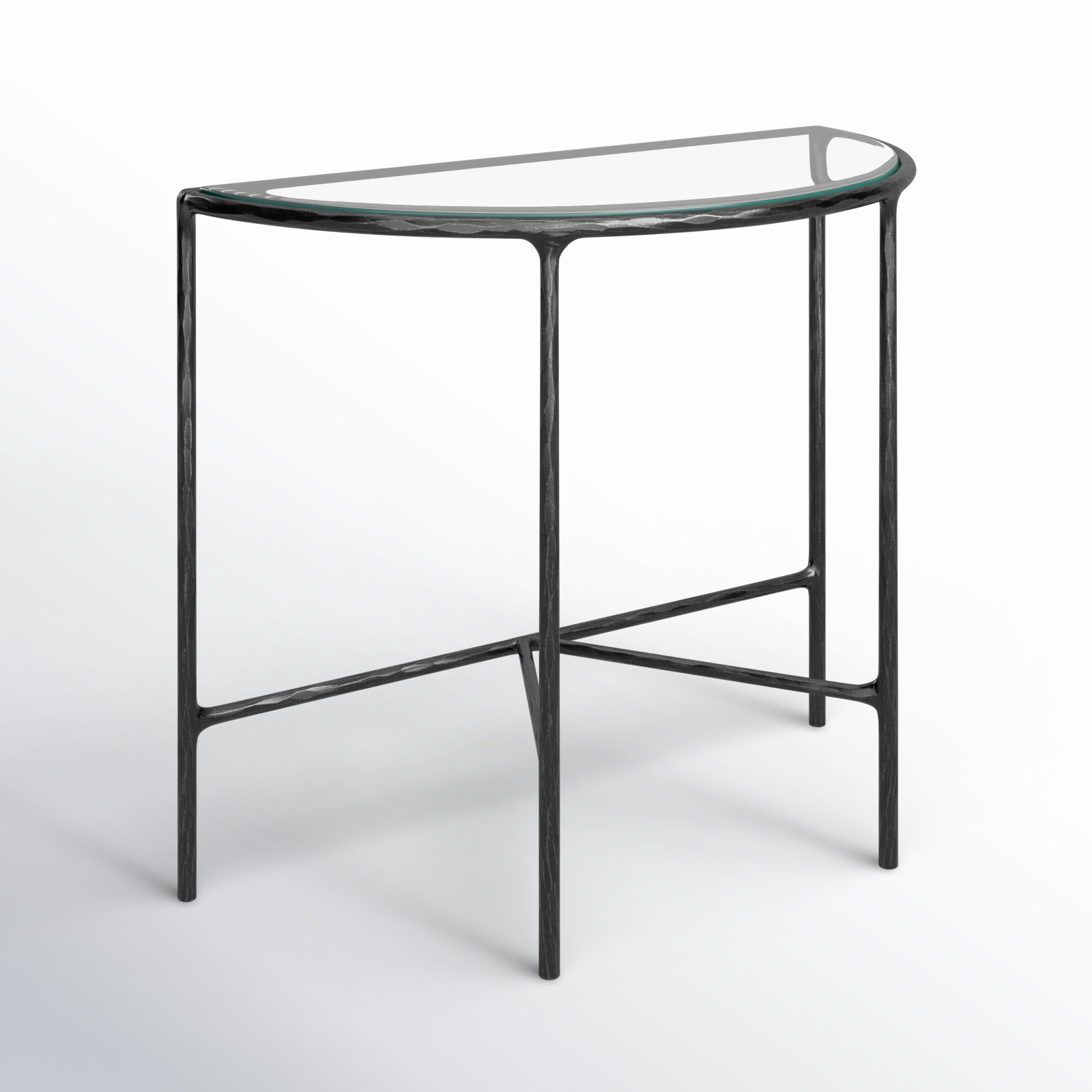 Evelynn 36'' Console Table, Clear, Black