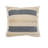Denim Blue Tan And Taupe Jute Coastal Zippered Pillow-174355924