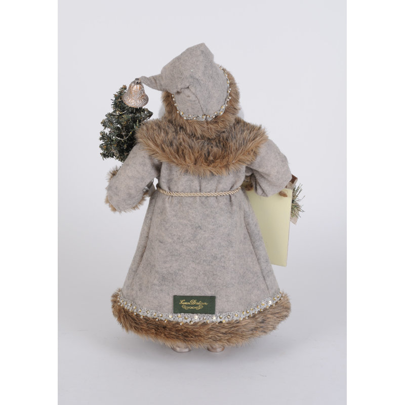 Lighted Pine Santa