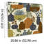 Papier peint beige et orange Botanica Clayworks-1646930844