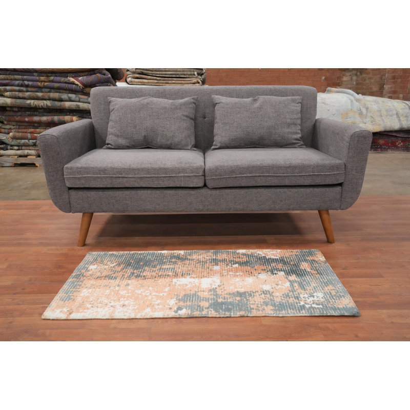 Tapis contemporain à motif délavé 2x4